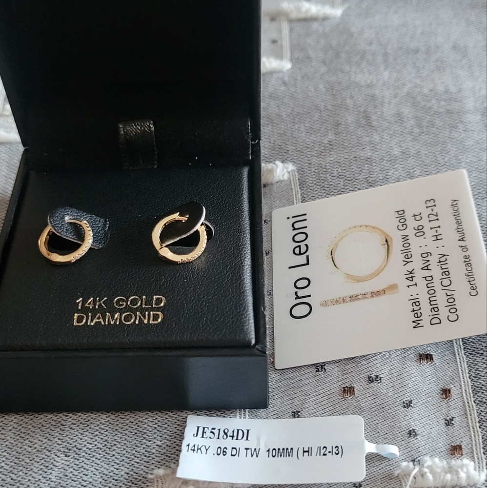 Oro Leoni huggie earrings